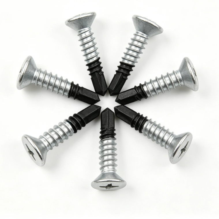 Austenitic Bi-Metal Self Drilling Screws for Windows, Flat Head #2 Phillips, 304/A2 & 316/A4+420, Point No.3