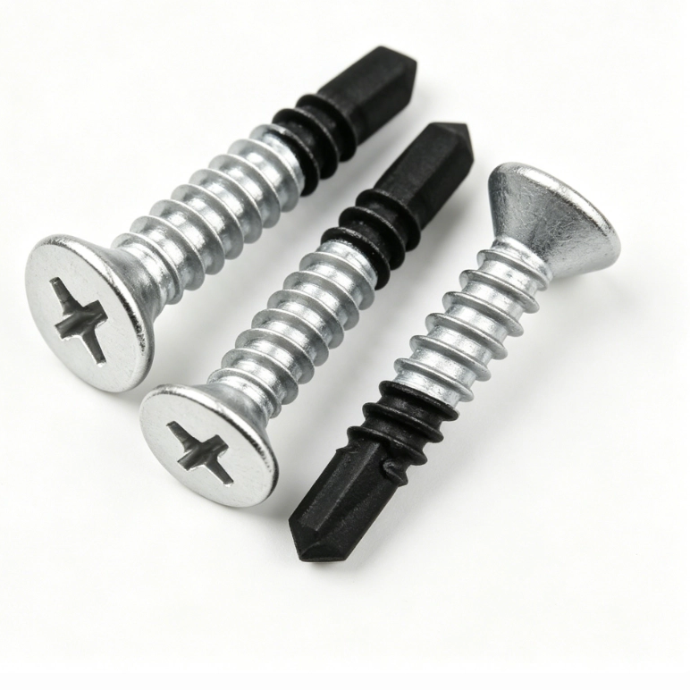 Austenitic Bi-Metal Self Drilling Screws for Windows, Flat Head #2 Phillips, 304/A2 & 316/A4+420, Point No.3