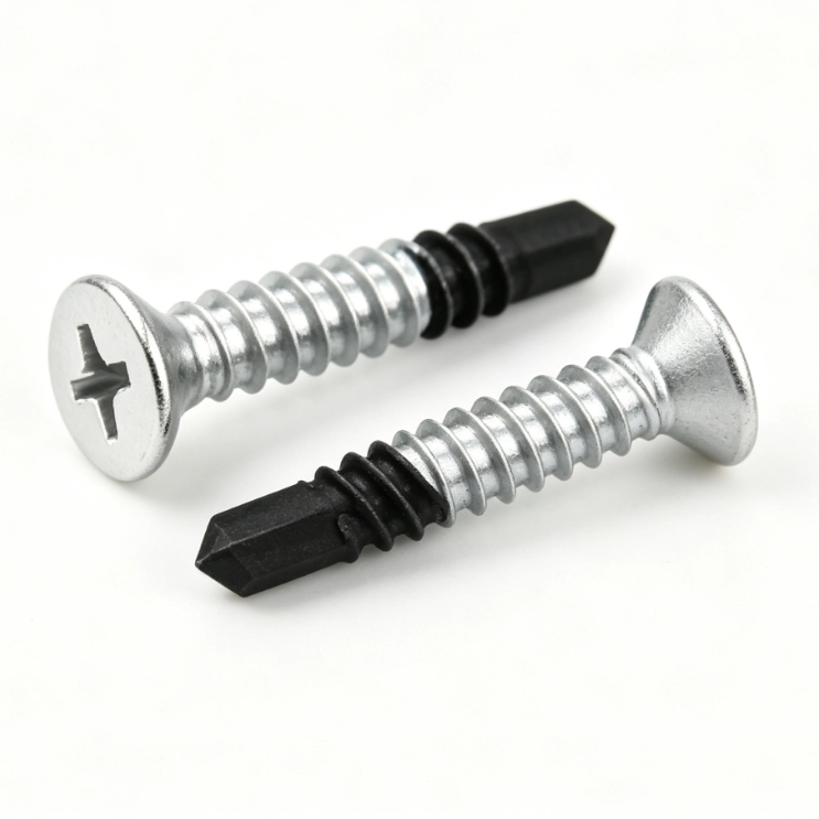 Austenitic Bi-Metal Self Drilling Screws for Windows, Flat Head #2 Phillips, 304/A2 & 316/A4+420, Point No.3