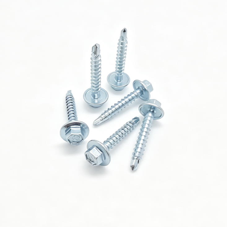 Zinc Plated Hex Flange Head Self Drilling Fasteners