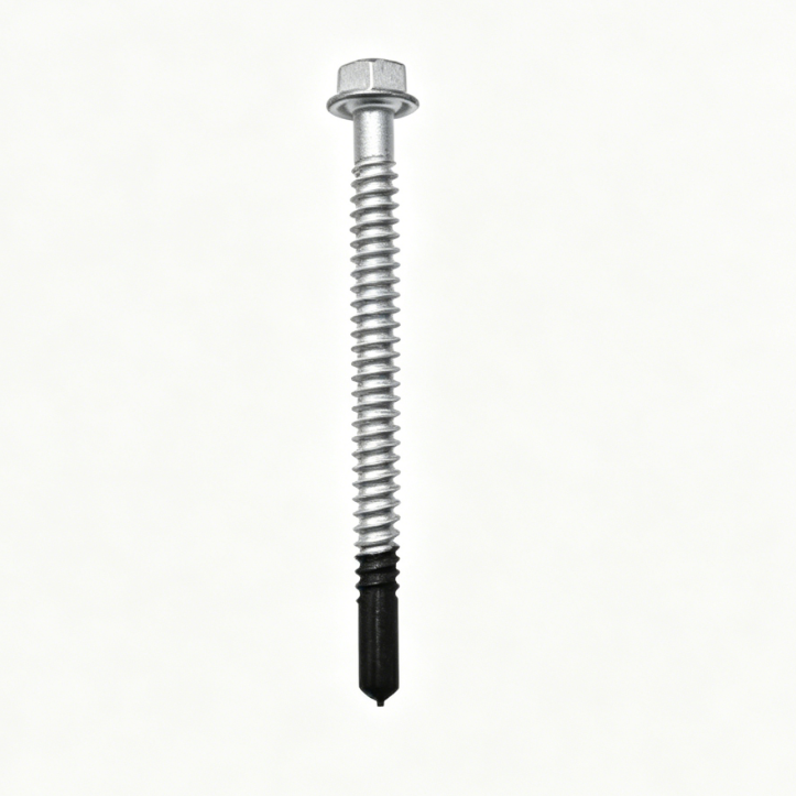 Point No.5 Bi-Metal Self Drilling Screws, Hex Flange Head, 304-A2 & 316-A4, Heavy Duty Roofing Fasteners