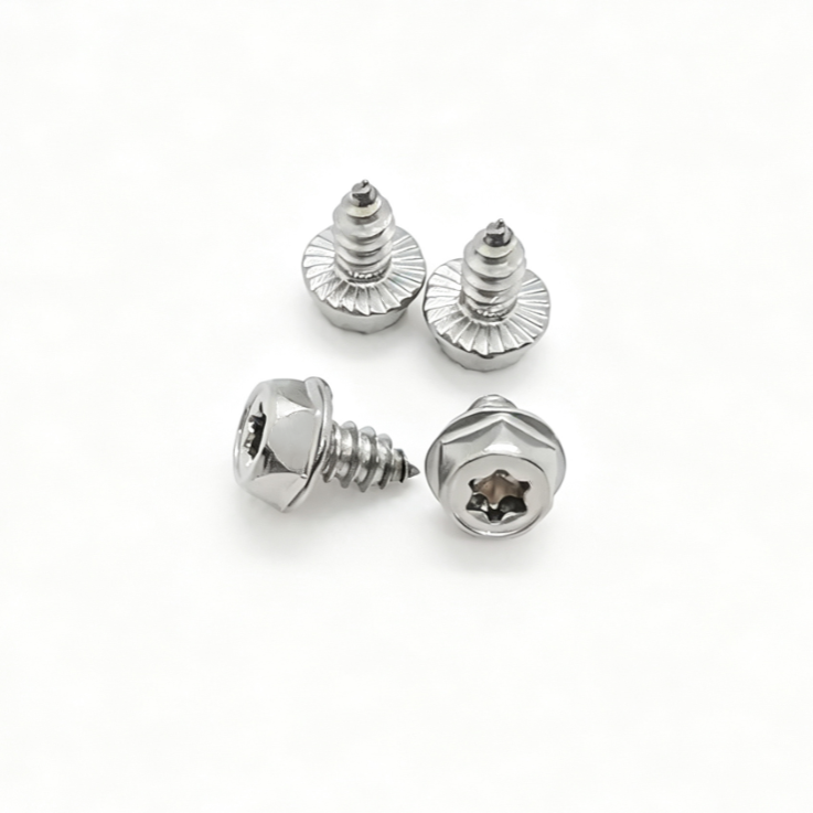 Hex Washer Head Torx Tapping Point Screws With Serration