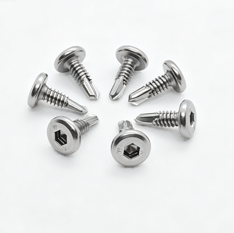 Wafer Head Hex Drive Stainless Steel Self Drilling Fasteners