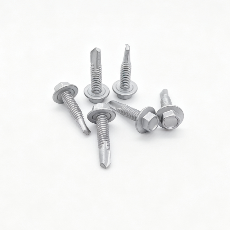 Hex Flange Self-Drilling Screws With Three Notches Thread