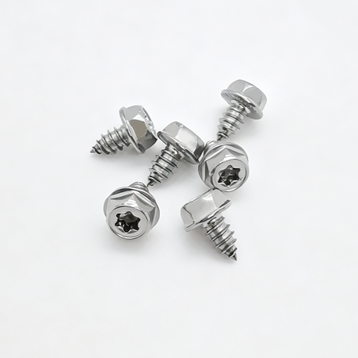 Hex Washer Head Torx Tapping Point Screws With Serration