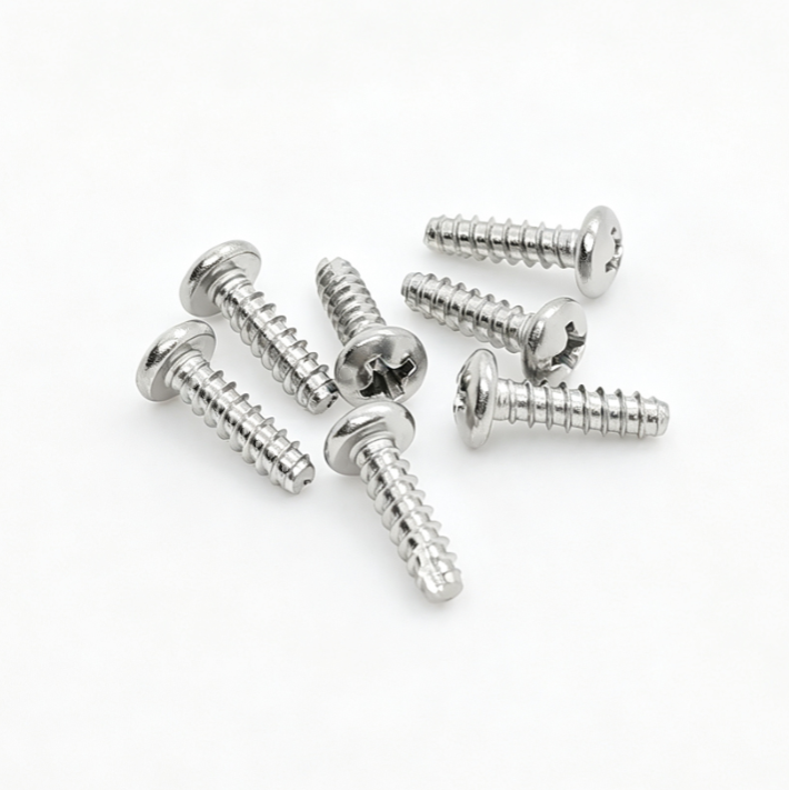 Pan Head Phillips Drive Flat Cut Point Stainless Steel Screws