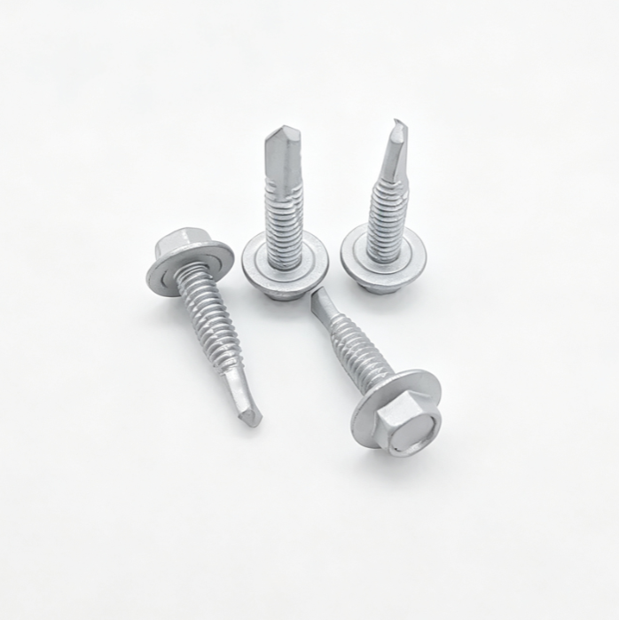 Hex Flange Self-Drilling Screws With Three Notches Thread