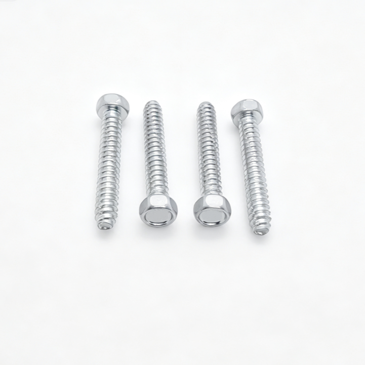 Hex Head Self-Tapping Screws With Three Notches Flat Point