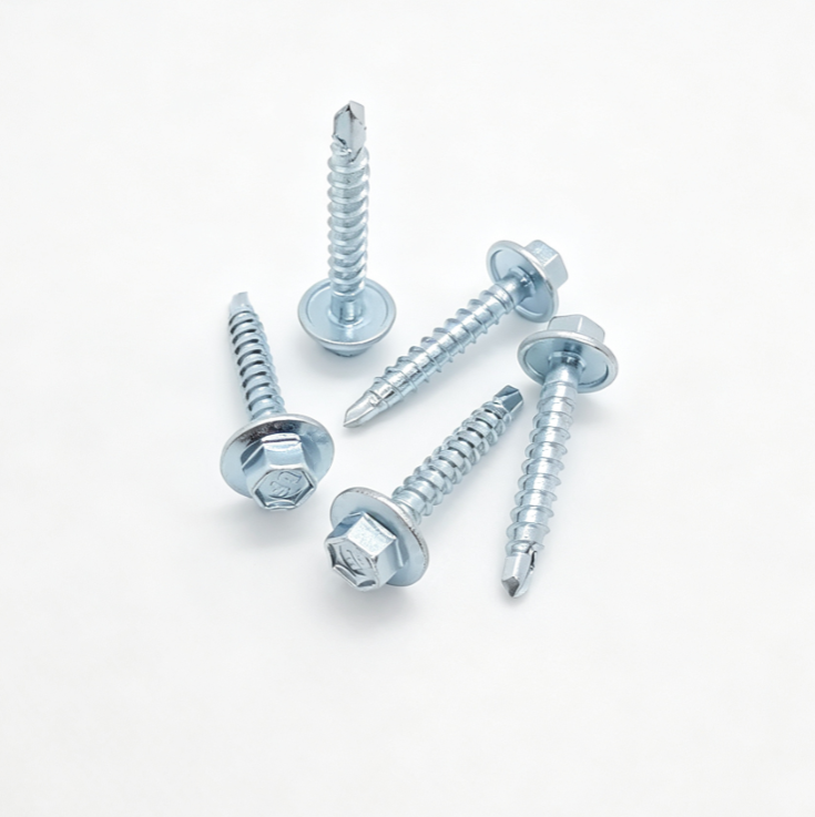 Zinc Plated Hex Flange Head Self Drilling Fasteners