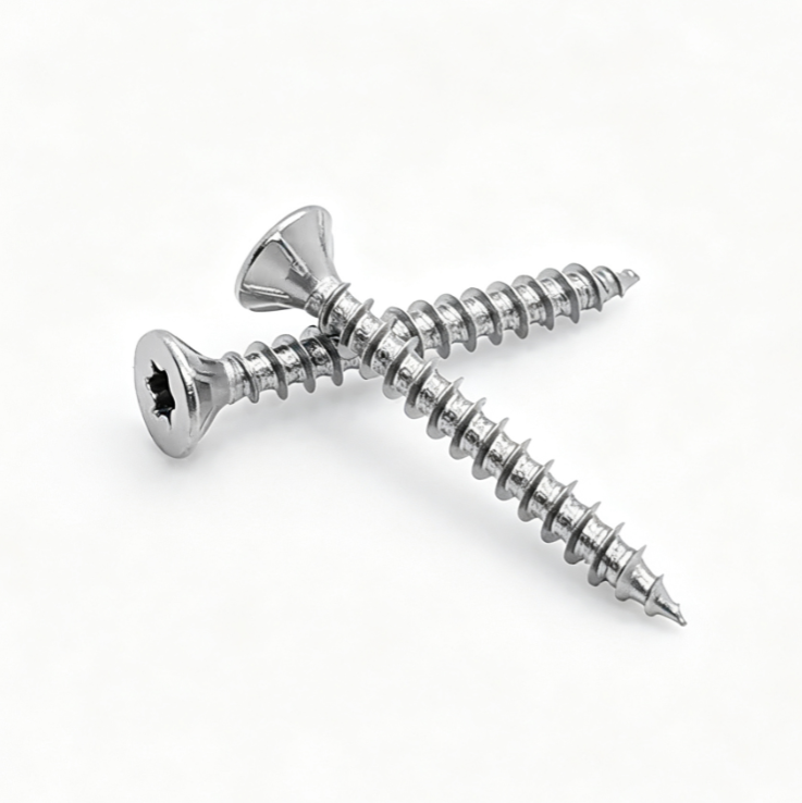 Under-Head Ribbed Flat Head Torx Cut Tail Stainless Steel Screws