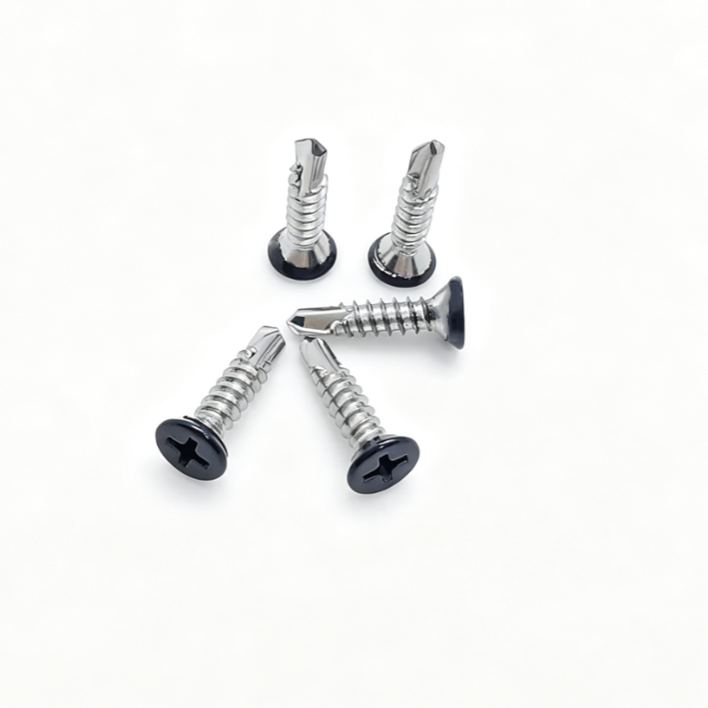 Black Coated Countersunk Cross Drill Point Fasteners