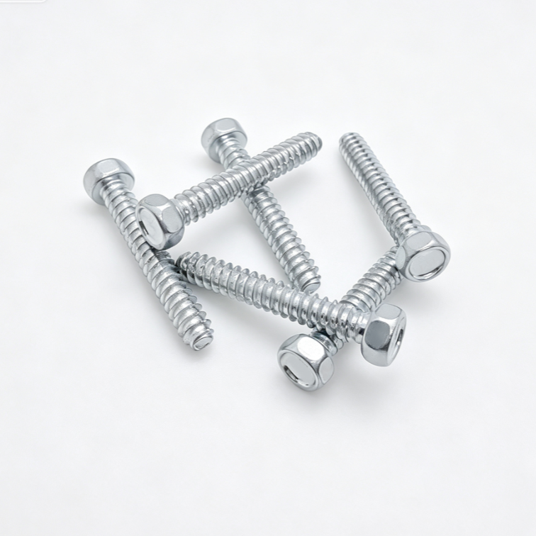 Hex Head Self-Tapping Screws With Three Notches Flat Point