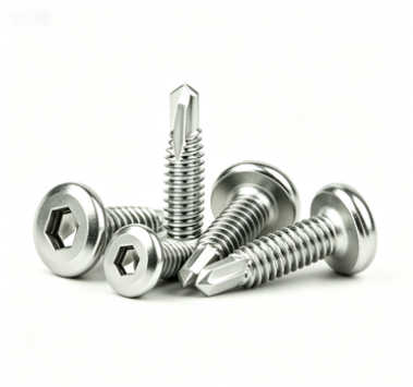 Stainless Steel Flat Head Hex Socket Recess Self-Drilling Screws