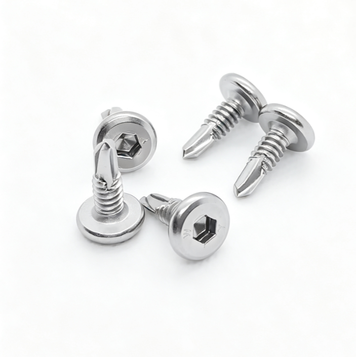Wafer Head Hex Drive Stainless Steel Self Drilling Fasteners