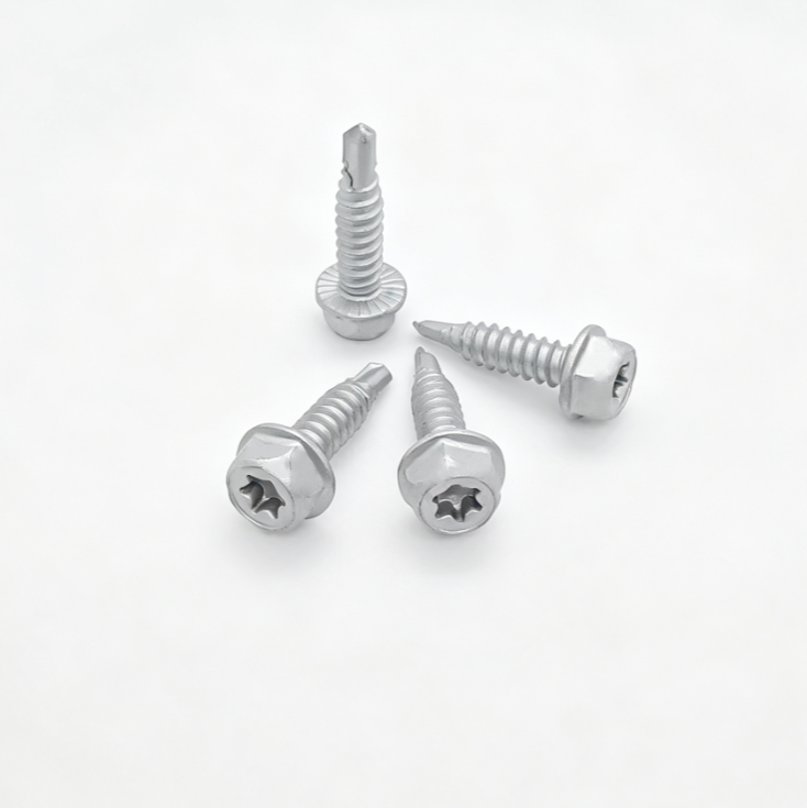 Hex Washer Head Torx Self-Drilling Screws With Serration