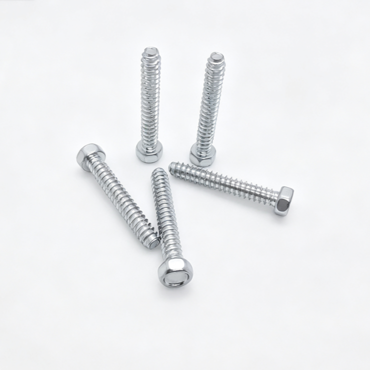 Hex Head Self-Tapping Screws With Three Notches Flat Point