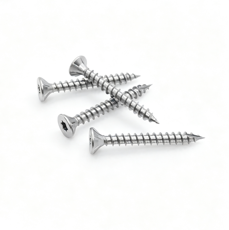 Under-Head Ribbed Flat Head Torx Cut Tail Stainless Steel Screws