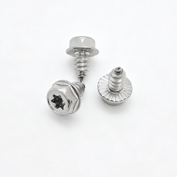 Hex Washer Head Torx Tapping Point Screws With Serration