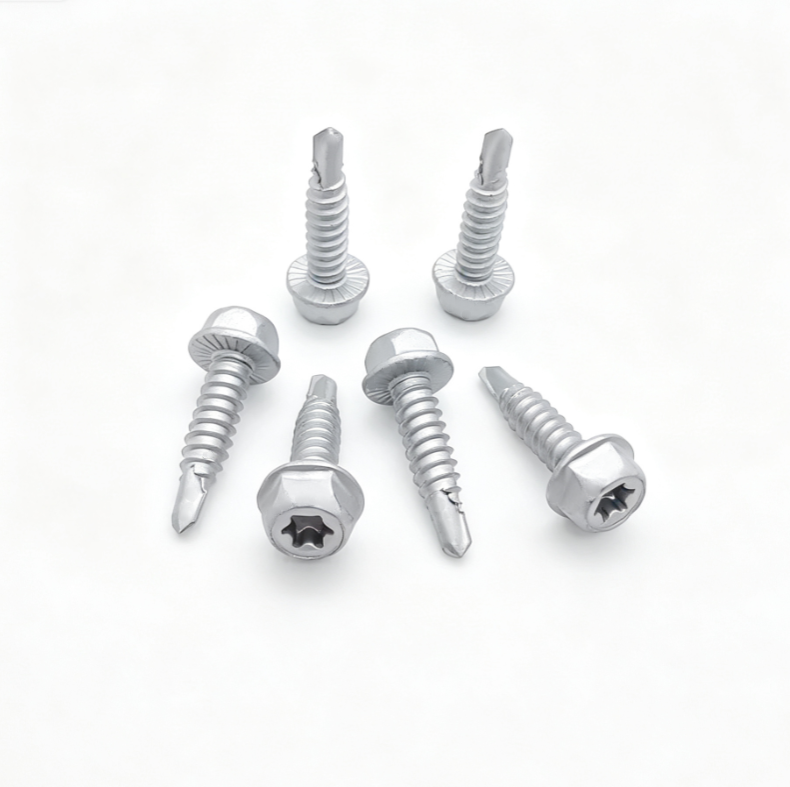 Hex Washer Head Torx Self-Drilling Screws With Serration