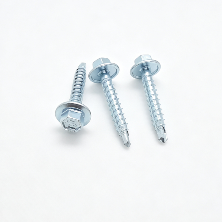Zinc Plated Hex Flange Head Self Drilling Fasteners