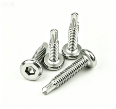 Stainless Steel Flat Head Hex Socket Recess Self-Drilling Screws