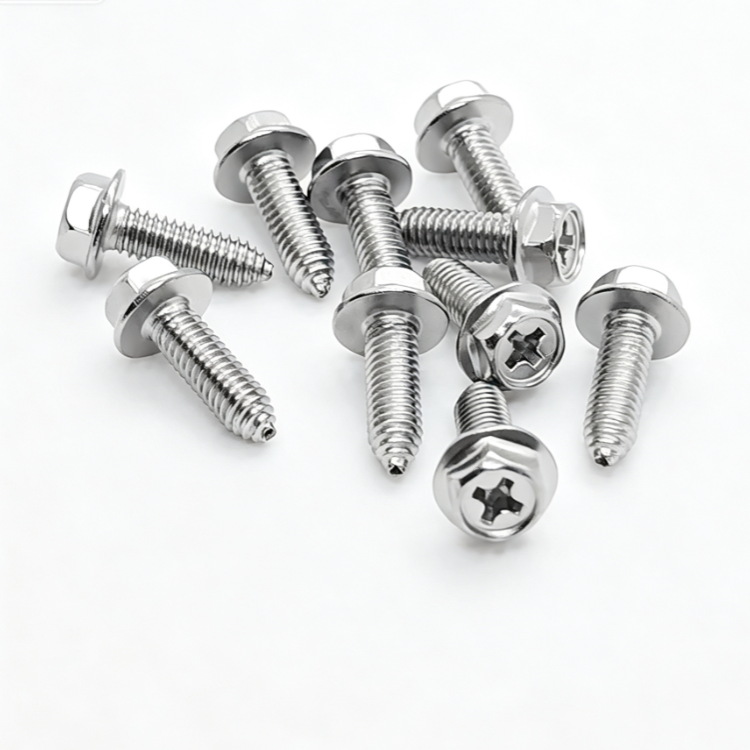 Stainless Steel Hex Flange Head Phillips Tapping Screws