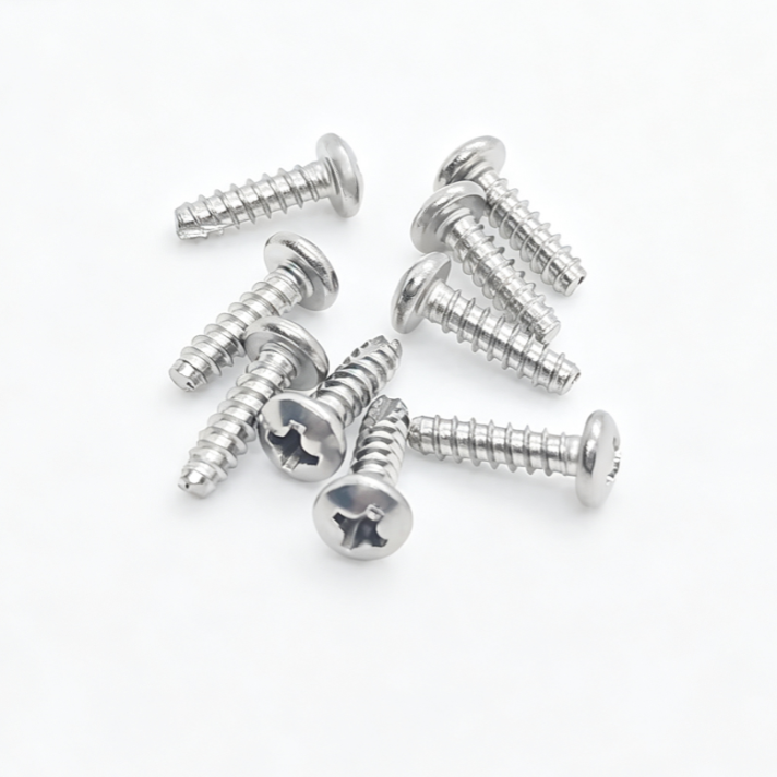Pan Head Phillips Drive Flat Cut Point Stainless Steel Screws