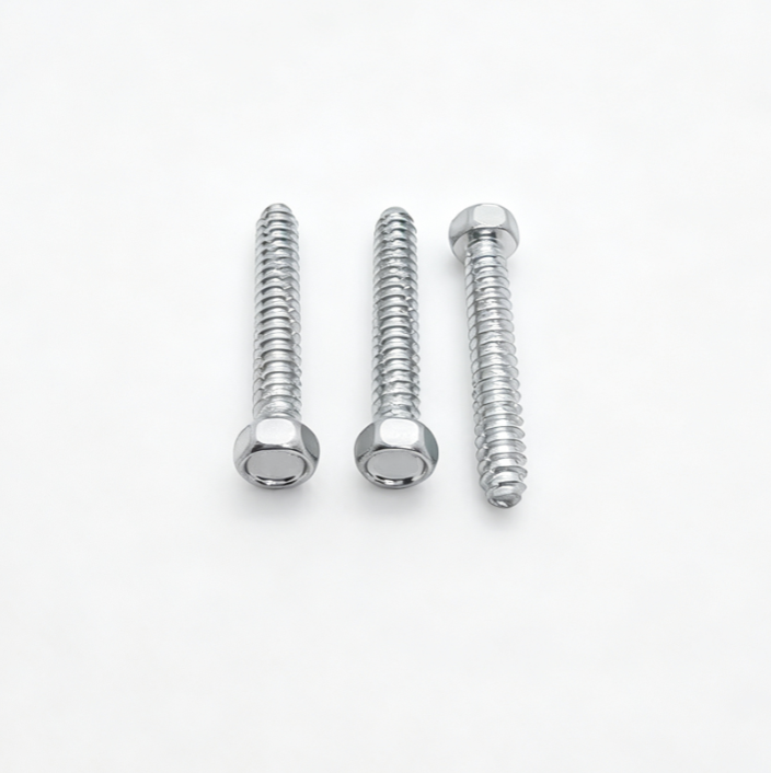 Hex Head Self-Tapping Screws With Three Notches Flat Point