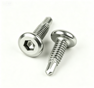 Stainless Steel Flat Head Hex Socket Recess Self-Drilling Screws