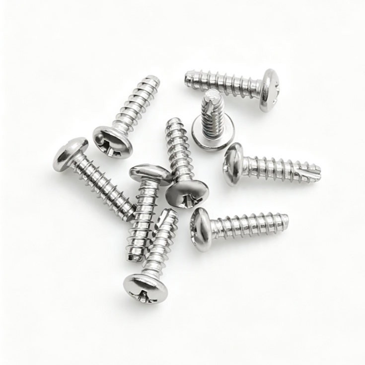 Pan Head Phillips Drive Flat Cut Point Stainless Steel Screws