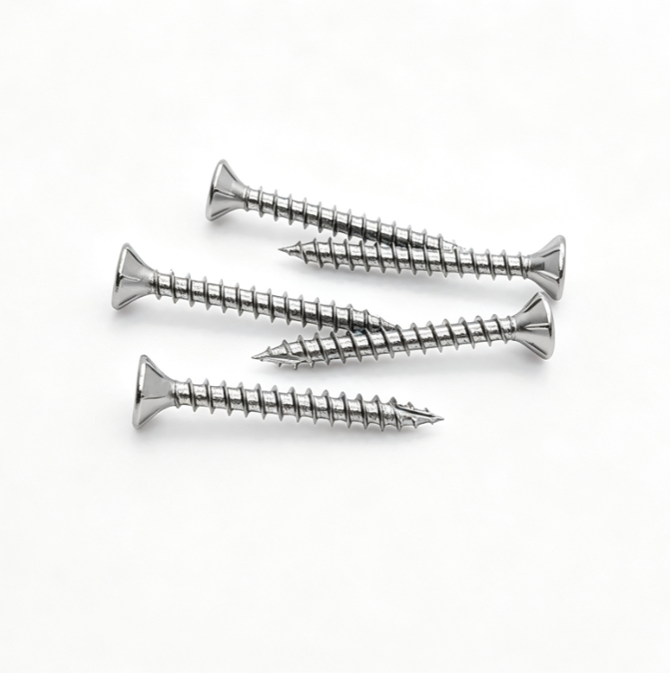 Under-Head Ribbed Flat Head Torx Cut Tail Stainless Steel Screws