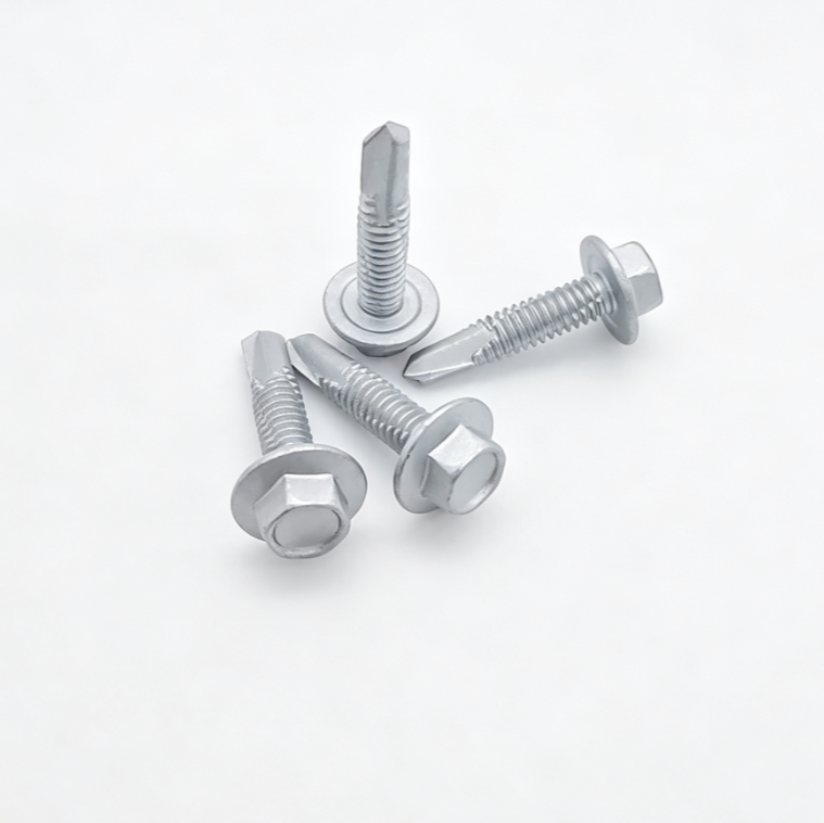 Hex Flange Self-Drilling Screws With Three Notches Thread