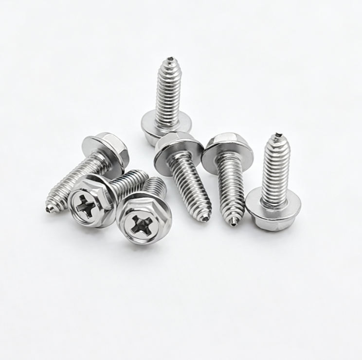 Stainless Steel Hex Flange Head Phillips Tapping Screws