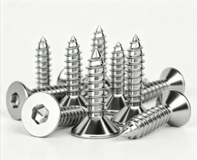 Stainless Steel Flat Head Hex Socket Recess Tapping Point Self-Drilling Screws